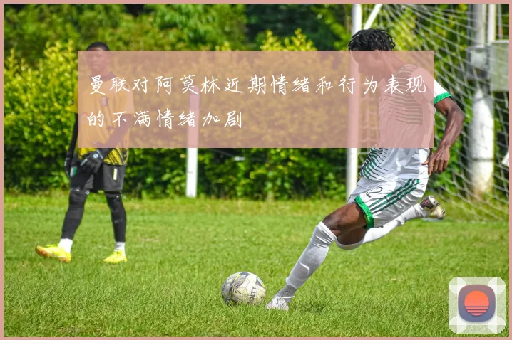 曼联对阿莫林近期情绪和行为表现的不满情绪加剧